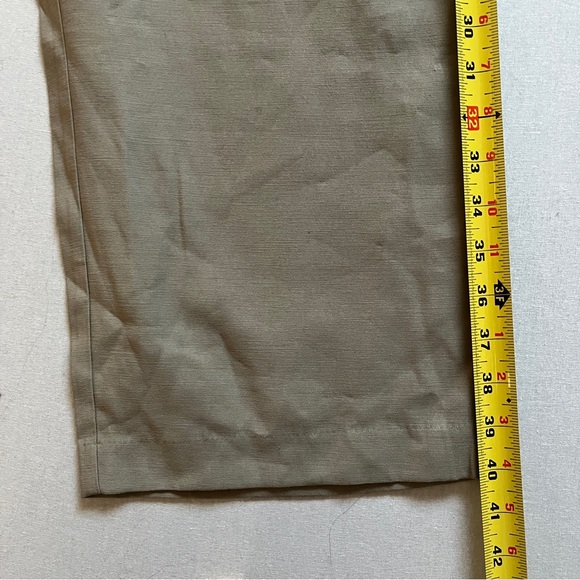 Oak + Fort Straight Leg Casual Tan Pull on Trouser Pants Sz M - Picture 8 of 11